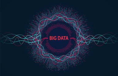 Data Flow & Network Visualization vector image