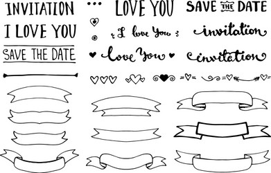 Elegant Ribbon & Banner Collection Royalty Free Vector