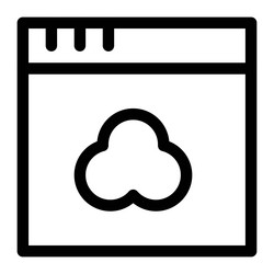web browser displaying a site information vector image