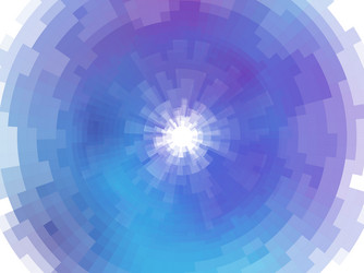 Abstract Blue Radial Mosaic Vector Image