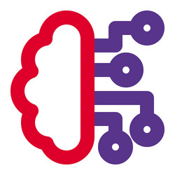 ai brain wide range of computer science vector image