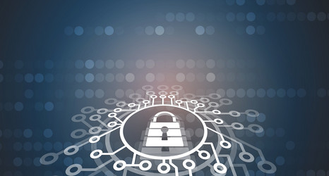 Cyber security and information or network vector