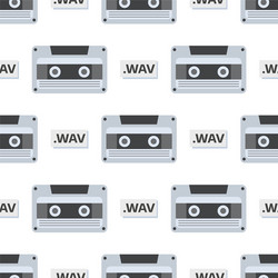 Vintage audio cassette retro vector