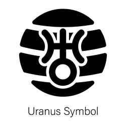 Uranus Symbol Icon Vector Image