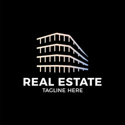 real estate construction logo design template vector