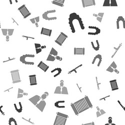 set judge wig decree paper parchment scroll vector image