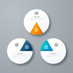 template for cycle diagram graph presentation vector image