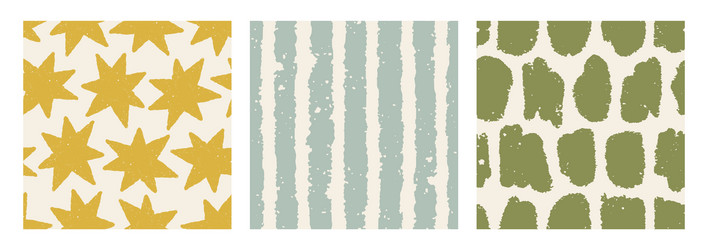seamless abstract patterns set endless vector image