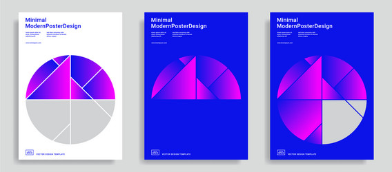 Design templates with simple geometric shapes vector