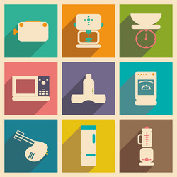 flat with shadow concept and mobile application vector image