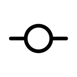 Git commit icon line isolated on white background vector
