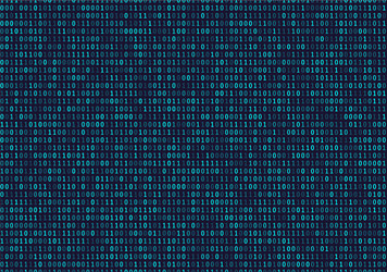 Streaming Binary Code Background vector image