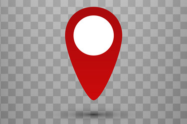 Map pointer pin isolated vector