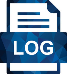 log file document icon vector image