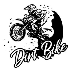 motocross racer enduro motorcyclist Vector Image