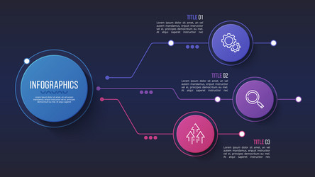 3 options infographic design structure vector