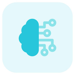 ai brain wide range of computer science vector image