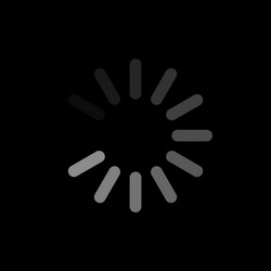 Light refresh icon on dark background loading vector