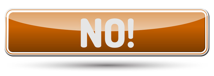 no - abstract beautiful button with text vector image