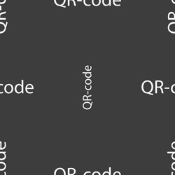 Qr-code sign icon scan code symbol seamless vector