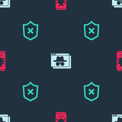 set system bug on mobile browser incognito window vector image