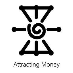 attracting money Vector Image