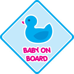 baby on board sign vector