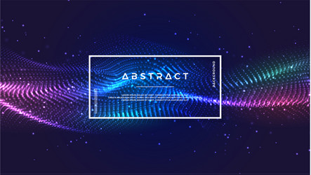 dynamic abstract liquid flow particles background vector image