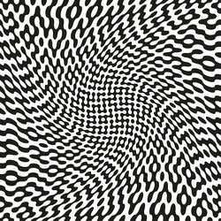 optical wave pattern distorted abstract shape vector image