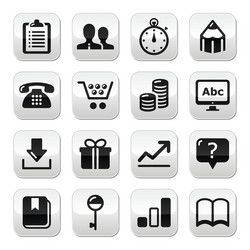 Web internet icons set Royalty Free Vector Image