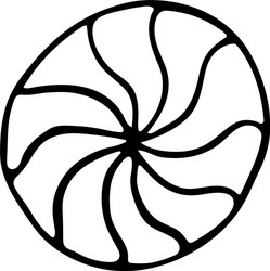 Hand drawn outline sweet Royalty Free Vector Image