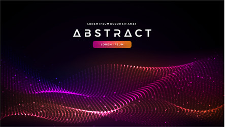 dynamic abstract liquid flow particles background vector image