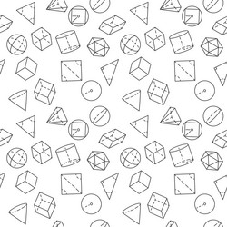 Geometrical figures pattern with geometry vector