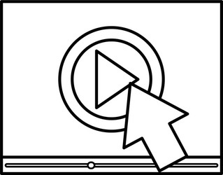 Media player interface with cursor vector