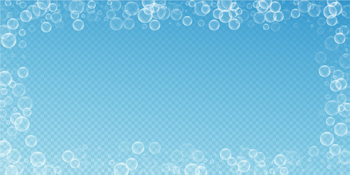 random soap bubbles abstract background blowing b vector image