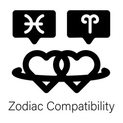 zodiac compatibility Vector Image