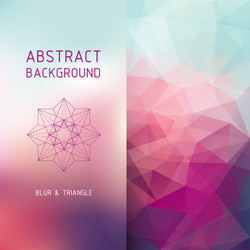 Blurred Polygonal Abstract Background vector image
