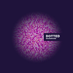 dotted background template for design geometric vector