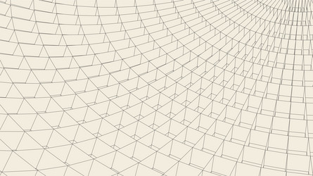 abstract 3d illuminated distorted mesh sphere vector image