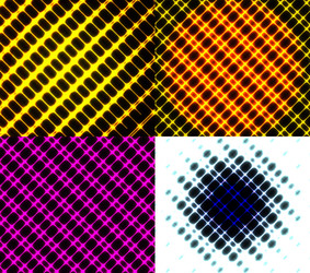 set of splash color abstract glowing background vector image