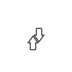 arrow cursor transferring loading pointer icon vector image