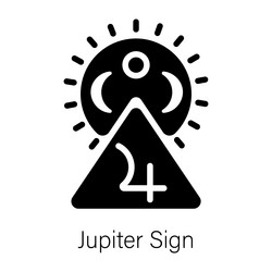 jupiter sign Vector Image