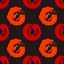 Seamless pattern with ancient scythian art vector