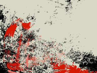 abstract grunge background ink splashes in red vector