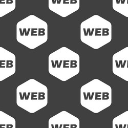 black hexagon web pattern vector