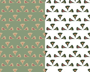 Ethnic abstract ornament seamless patterns set vector