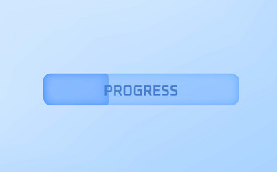 progress bar loading data on site 3d vector image