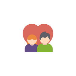 Couple creative icon from valentines day icons vector