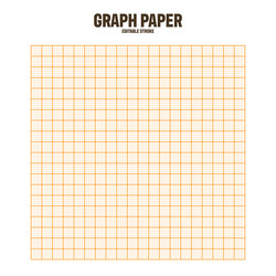 sheet of graph paper with grid millimeter vector image