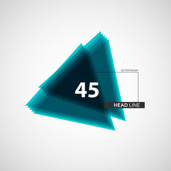 triangle pattern in abstract style on white vector image